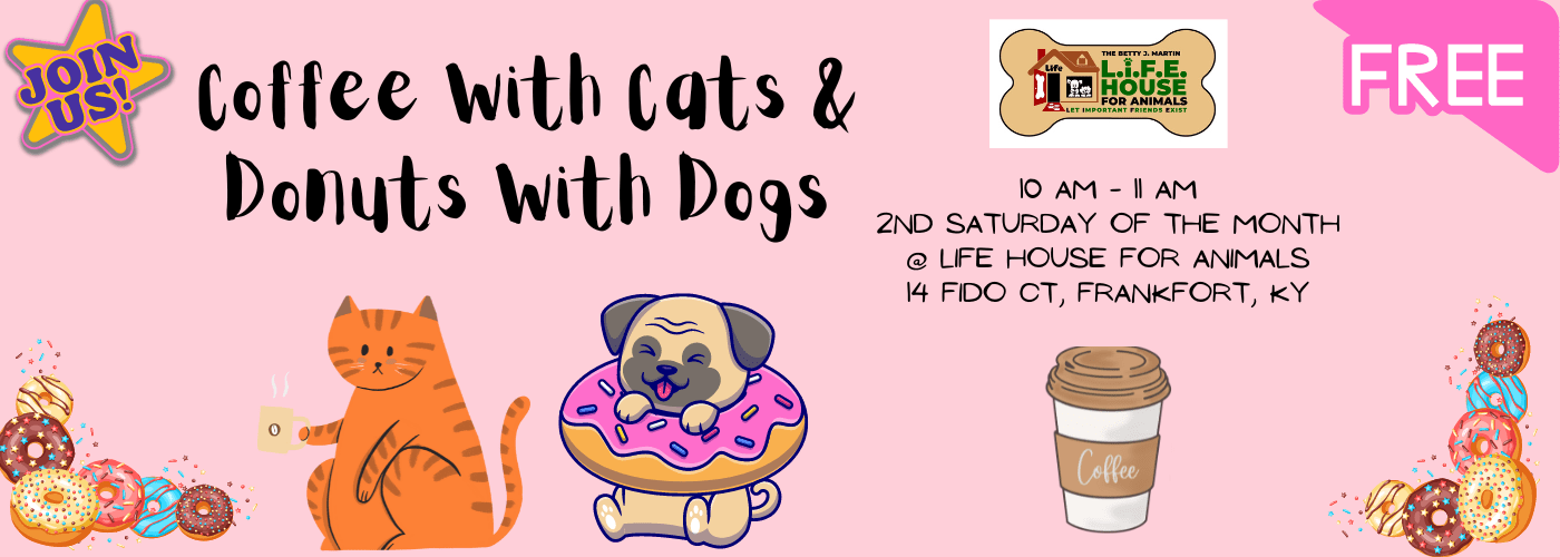 Coffee w Cats & Donuts w Dogs - Facebook Event Cover