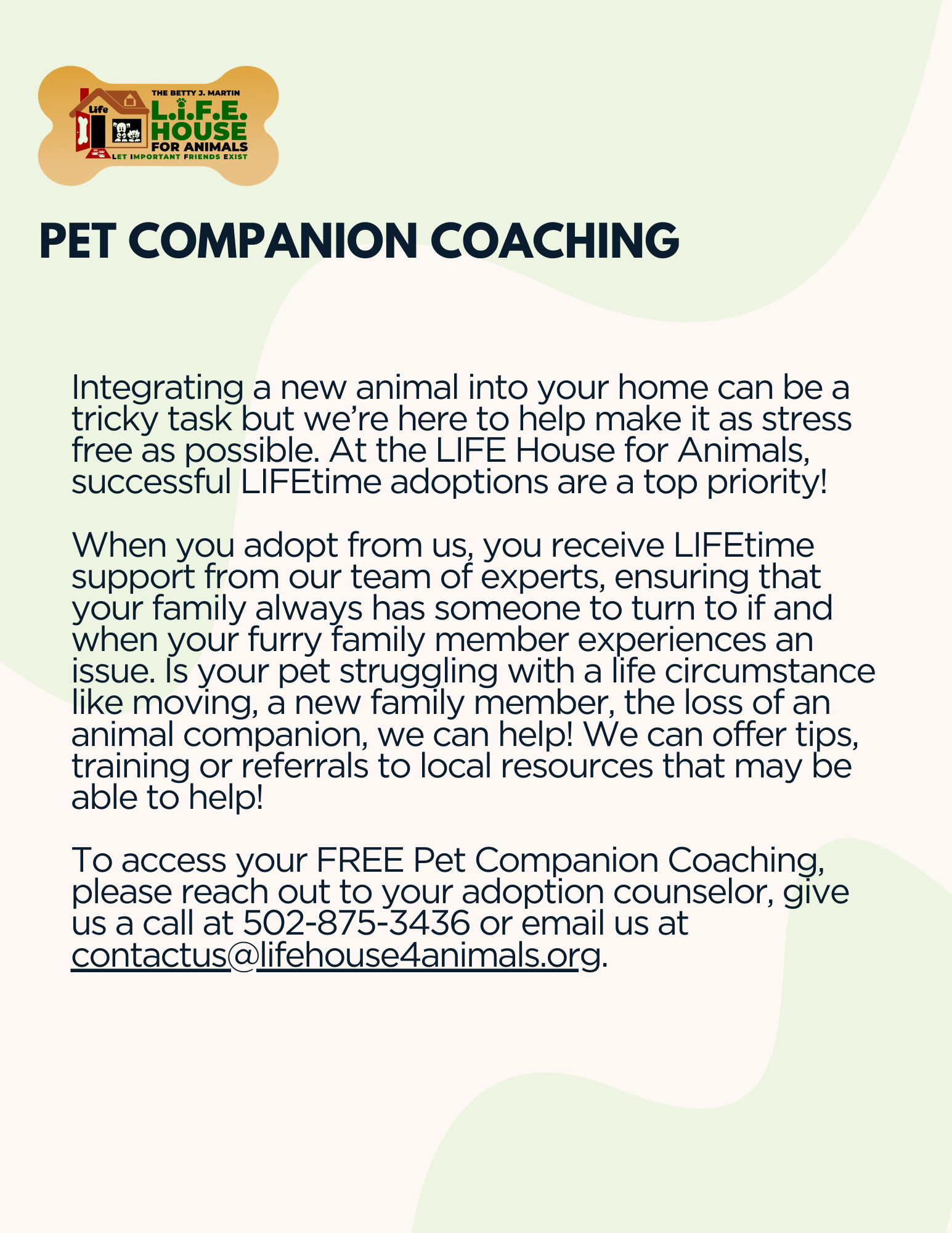 Pet Companion Coaching
